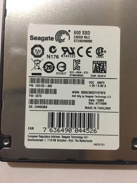 Твердотельный SSD накопитель 240 ГБ Seagate 600 SSD ST240HM000 (без коробки) - Фото 4 Твердотельный SSD накопитель 240 ГБ Seagate 600 SSD ST240HM000 (без коробки) - изображение 4