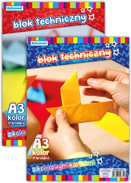 Zestaw bloków rysunkowych InSpiria A3 10 arkuszy 10 kolorów 10 szt (5906961126801) - obraz 2