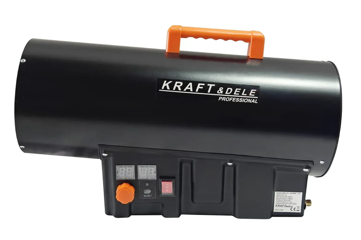 Газовая тепловая пушка Kraft&Dele KD11706 45 кВт пропан-бутан Газовый обогреватель с термостатом 465 м³/ч - изображение 7