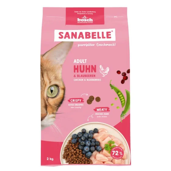 Корм для котів Bosch Sanabelle Adult Курка Чорниця 8 кг (856808) - зображення 3