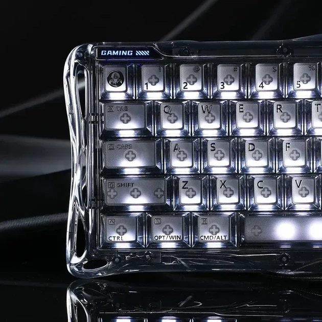 Магнітна клавіатура GravaStar Mercury V60 Onyx Crystal, 65%, Hall Effect, Rapid Trigger, 8000 Гц опитування, RGB - зображення 8