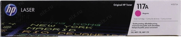 Оригинальный картридж HP 117A W2073A Magenta пурпурный для HP Color Laser 150, MFP 178, MFP 179 - Фото 1 Оригинальный картридж HP 117A W2073A Magenta пурпурный для HP Color Laser 150, MFP 178, MFP 179 - изображение 1