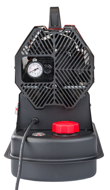 Тепловая пушка дизельная тепловентилятор RED TECHNIC RTNGO0125 обогреватель масляный промышленный напольный дуйчик для цеха строительства дачи склада 30 кВт бак 12 л производительность 850 м³/ч регулятор температуры дисплей с ручкой - изображение 6