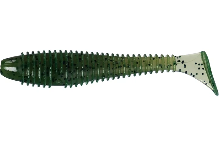 Силикон X-Fish Guddi Fat 4" (4шт/уп), цвет: Olive Black Flake (4334007005) - Фото 1 Силикон X-Fish Guddi Fat 4" (4шт/уп), цвет: Olive Black Flake (4334007005) - изображение 1
