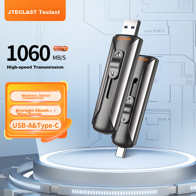SSD диск Teclast Xingyao 1TB Type-C (CF1TBNAT-K3) External Black - изображение 2