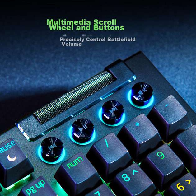 Механическая игровая клавиатура Razer BlackWidow V4 с RGB-подсветкой, для киберспорта, желтые переключатели. - изображение 6