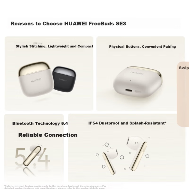 Навушники Huawei FreeBuds SE 3 Black (T0016) - Фото 2 Навушники Huawei FreeBuds SE 3 Black (T0016) - зображення 2