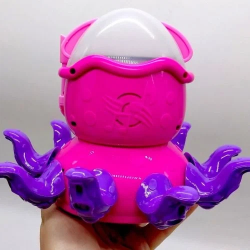 Интерактивный осьминог-дайвер YG Toys на батарейках со светом и музыкой розовый - Фото 3 Интерактивный осьминог-дайвер YG Toys на батарейках со светом и музыкой розовый - изображение 3