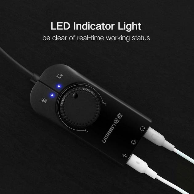 Звуковая карта Ugreen CM129 black (40964) [176882] - изображение 7