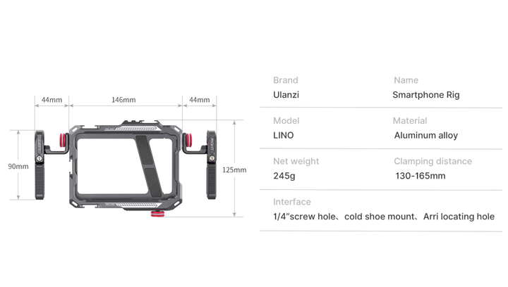 Риг (клетка) для смартфона Ulanzi Metal Rig Lino (2792) [75335] - изображение 15