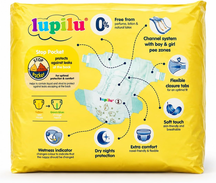 Підгузники для новонароджених Lupilu Ultra Dry 1 (2-5кг) 24шт. - зображення 2