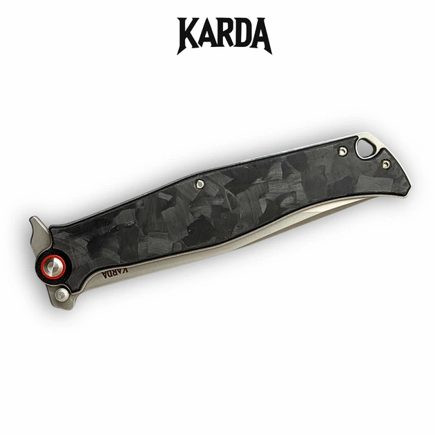 Ніж складаний KARDA VORON J324 Carbon Black - Фото 3 Ніж складаний KARDA VORON J324 Carbon Black - зображення 3