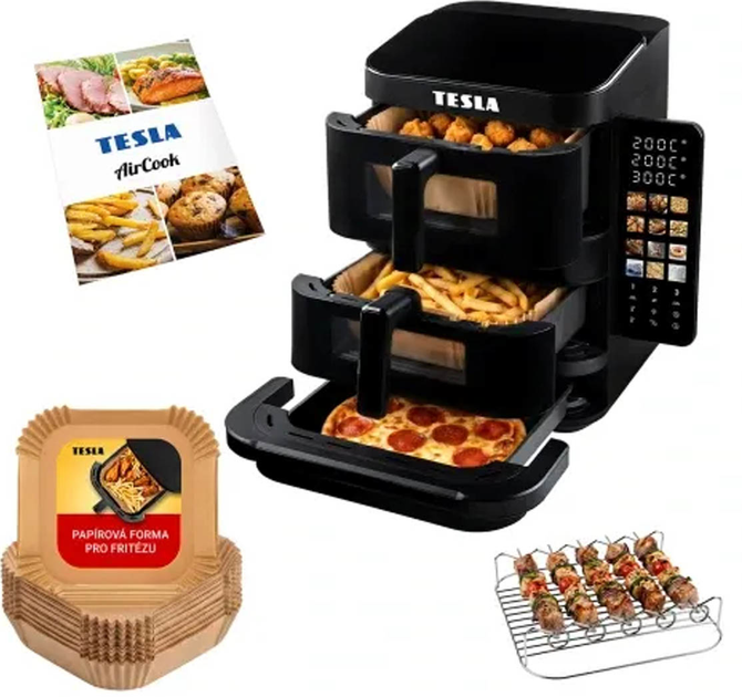 Мультипіч Tesla AirCook TrioZone Q636 XXL (AIRCKTZQ636XXLBLK) - зображення 4