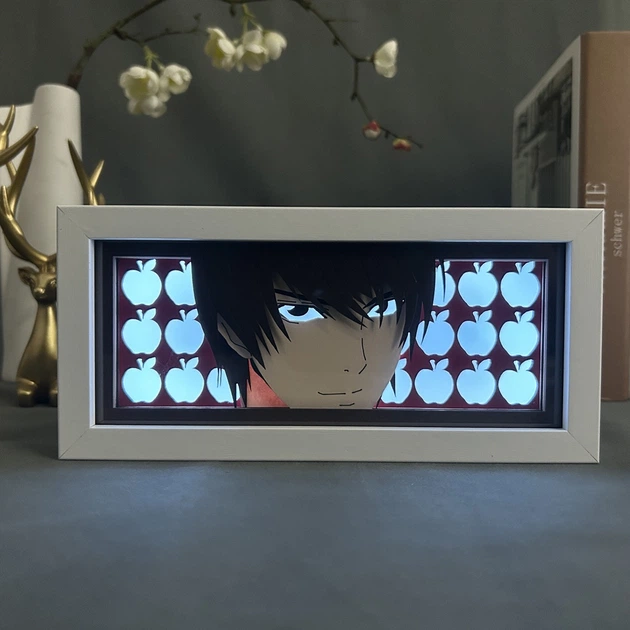 Многослойный Ночник лампа аниме Тетрадь Смерти светильник Эл Лоулайт Death Note RGB (ZDD-137) - Фото 3 Многослойный Ночник лампа аниме Тетрадь Смерти светильник Эл Лоулайт Death Note RGB (ZDD-137) - изображение 3