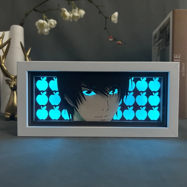 Многослойный Ночник лампа аниме Тетрадь Смерти светильник Эл Лоулайт Death Note RGB (ZDD-137) - Фото 8 Многослойный Ночник лампа аниме Тетрадь Смерти светильник Эл Лоулайт Death Note RGB (ZDD-137) - изображение 8