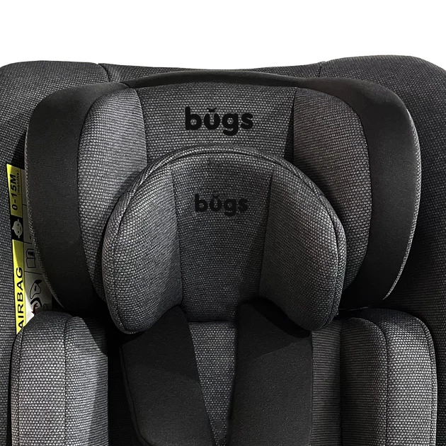 Автокрісло Bugs Aera 360 Iron Grey група від 0 до 36 кг (4823056520089) - Фото 9 Автокрісло Bugs Aera 360 Iron Grey група від 0 до 36 кг (4823056520089) - зображення 9