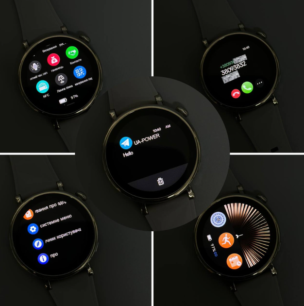 Смарт-часы Smart Watch GM2 Mini с 2 ремешками, Bluetooth звонки, сообщения, спортивные режимы, Серебряный - изображение 4