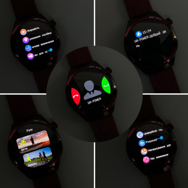 Смарт-годинник Kalobee Amerika SK6 Mini AMOLED IP67 41 мм з 3 ремінцями - зображення 9