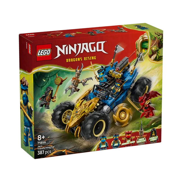 Конструктор LEGO NINJAGO Автомобіль-трансформер Джея 387 деталей (71856) - Фото 2 Конструктор LEGO NINJAGO Автомобіль-трансформер Джея 387 деталей (71856) - зображення 2