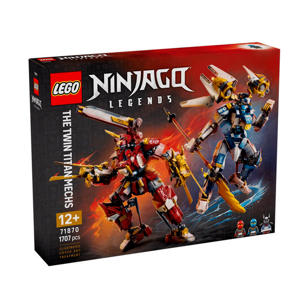 Конструктор LEGO NINJAGO Роботы-титаны-близнецы 1707 деталей (71870) - Фото 2 Конструктор LEGO NINJAGO Роботы-титаны-близнецы 1707 деталей (71870) - изображение 2