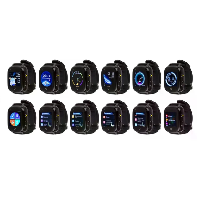 Дитячий смарт-годинник AmiGo GO005 4G WIFI Thermometer Black - зображення 4