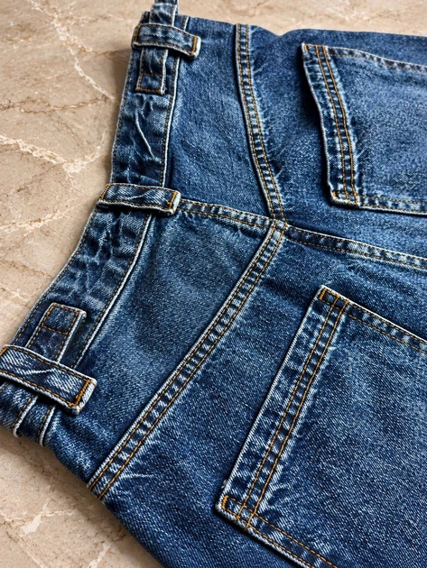 Джинсы женские It’s Basic 2961-2W6-5 Wide Leg baggy jeans с регулировкой пояса 42 синие - изображение 4