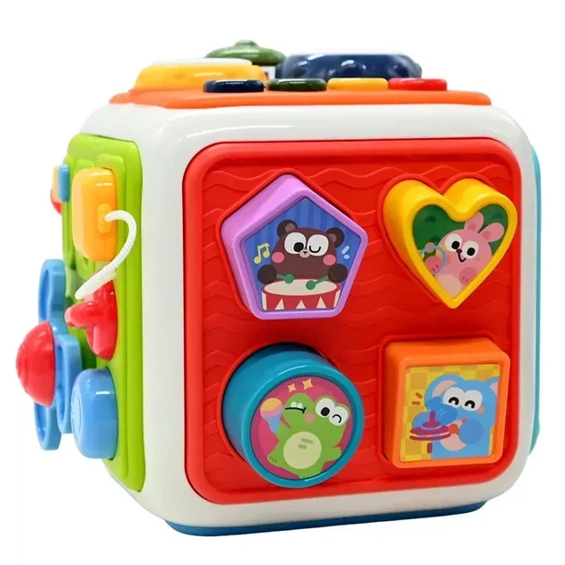 Музыкальный бизи-куб WToys: скороговорки, загадки, сказки, песни и барабаны (48658) - Фото 5 Музыкальный бизи-куб WToys: скороговорки, загадки, сказки, песни и барабаны (48658) - изображение 5