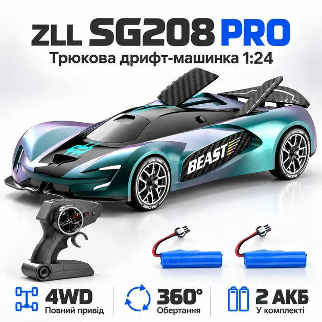 Быстрая радиоуправляемая машинка в коробке (SG 208 PRO) - Фото 1 Быстрая радиоуправляемая машинка в коробке (SG 208 PRO) - изображение 1