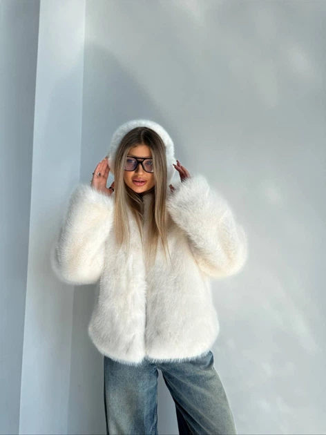 Вкорочена еко-шубка "Ліна" Anastasia Herman 46 Білий (MS-2765656779) - Фото 1 Вкорочена еко-шубка "Ліна" Anastasia Herman 46 Білий (MS-2765656779) - зображення 1