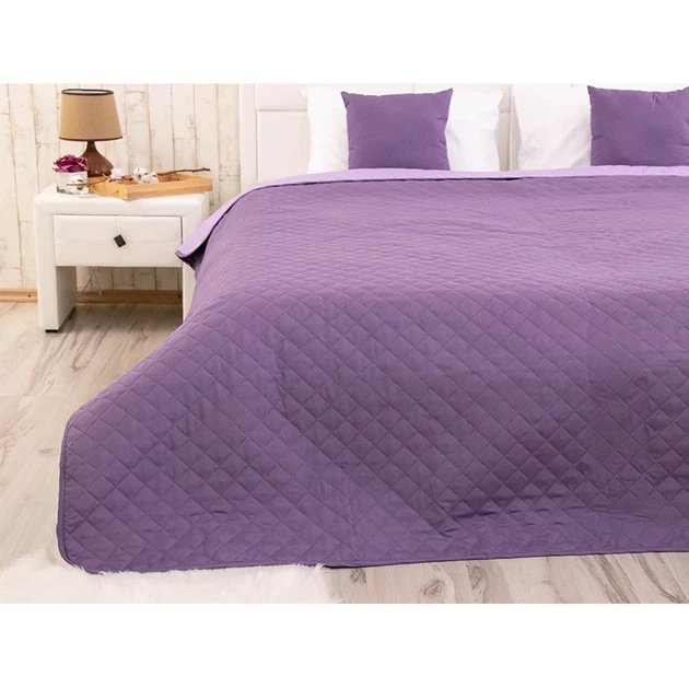 Двустороннее декоративное покрывало Руно Violet 220х240 см фиолетовое - изображение 4
