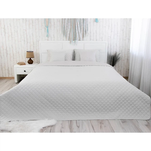 Двустороннее декоративное покрывало Руно Velour Ice ромб 150х220 см - изображение 2