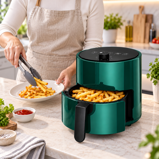 Аерофритюрниця-аерогриль з таймером 4 л Air Fryer-2294 1000 Вт - изображение 3