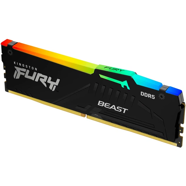 Модуль памяти Kingston FURY Beast Black RGB DDR5-6000 32GB CL36-44-44 (KF560C36BBE2A-32) - изображение 2