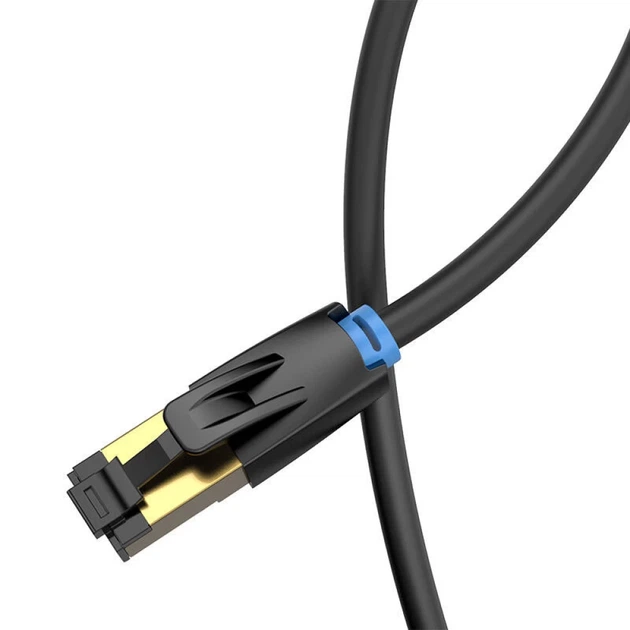 Кабель сетевой Vention IKABF Cat.8 1 м Black (6922794742819) - Фото 4 Кабель сетевой Vention IKABF Cat.8 1 м Black (6922794742819) - изображение 4