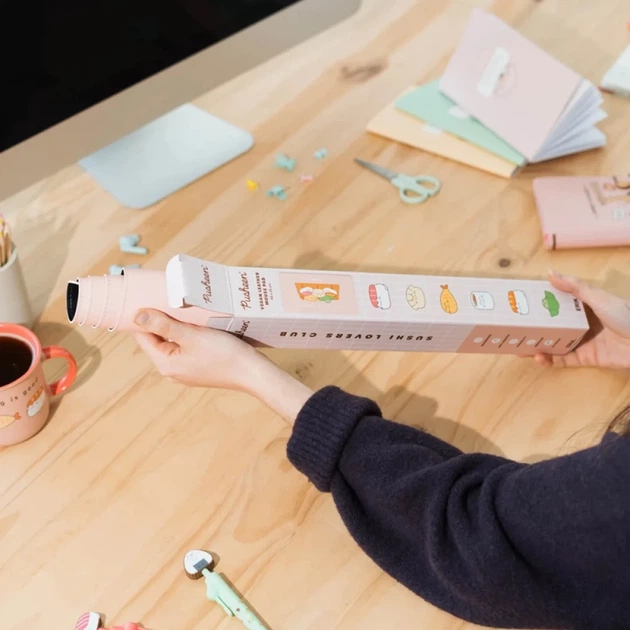 Мат на стол Pusheen Sushi Roll из экокожи XXL 60x35 см (MGGEPU06) - изображение 5