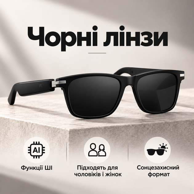 Розумні окуляри AI з голосовим перекладом та сенсорним керуванням - зображення 2