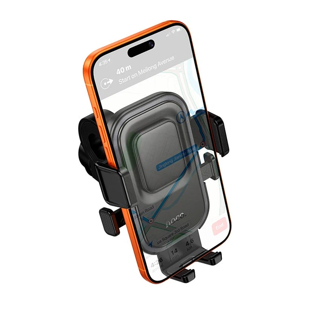 Тримач телефону для велосипеда/мотоцикла Hoco H109 Carte one-button riding holder Black - зображення 4