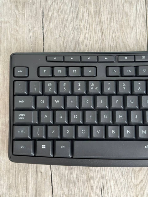 Комплект (мембранна клавіатура, оптична миша) Logitech MK295 Wireless Combo Black (бездротовий, USB-приймач, розкладка NL QWERTY) (920-009800) - Б/В - зображення 3
