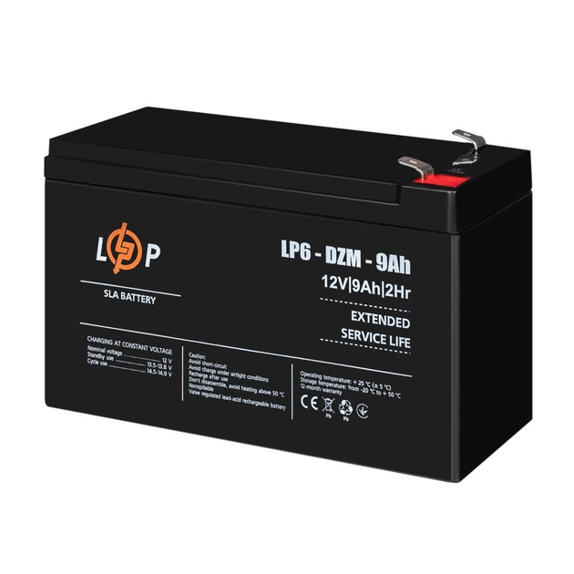 Батарея до ДБЖ LogicPower 12В 12 Ач (6-DZM-12) (12654) - изображение 4