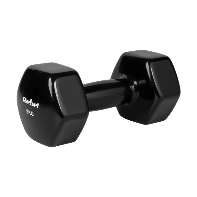 Гантелі вінілові Rebel Active HEX 2x9 кг (5901890136464) - зображення 3