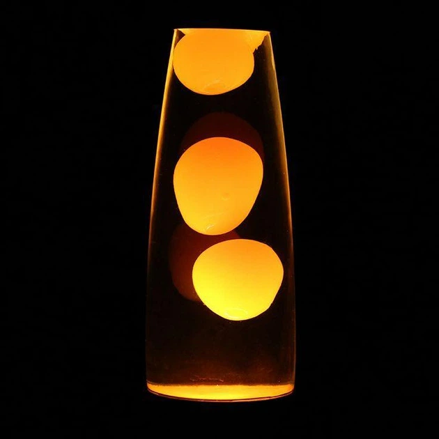 Настільна Лава лампа з воском LAVA LAMP 34,5см Помаранчева - зображення 3