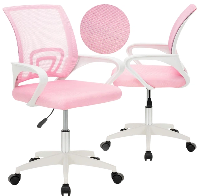 Fotel biurowy Springos HF0074 różowy (5908455316576) - obraz 3