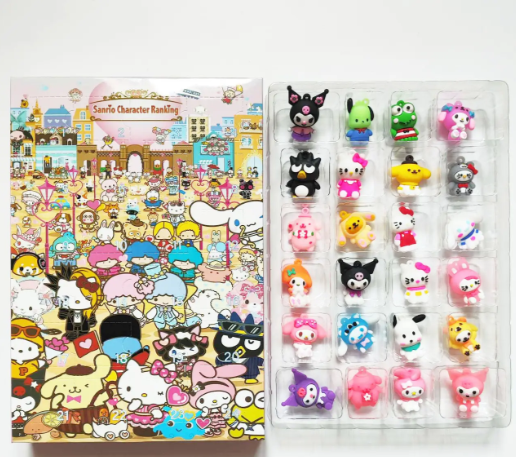 Адвент-календарь Hello Kitty и друзья, 24 фигурки, 3 см - Фото 2 Адвент-календарь Hello Kitty и друзья, 24 фигурки, 3 см - изображение 2