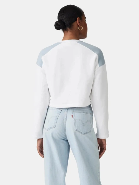Свитшот на флисе женский Levi`s 45112274 XL Белый/Голубой (1163042173) - Фото 2 Свитшот на флисе женский Levi`s 45112274 XL Белый/Голубой (1163042173) - изображение 2