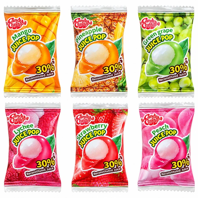 Желейные конфеты Juicy Pop 4D с соком, ассорти 500 г - Фото 2 Желейные конфеты Juicy Pop 4D с соком, ассорти 500 г - изображение 2