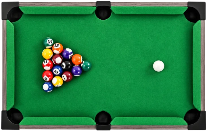 Mini stół do bilarda dla dzieci EcoToys z akcesoriami 50x30 cm HM328239 (5905817013494) - obraz 2