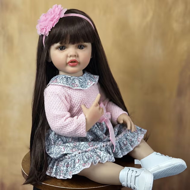 Реалистичная кукла Реборн 55 см полностью виниловая Doll Reborn Baby К0100222 - Фото 6 Реалистичная кукла Реборн 55 см полностью виниловая Doll Reborn Baby К0100222 - изображение 6
