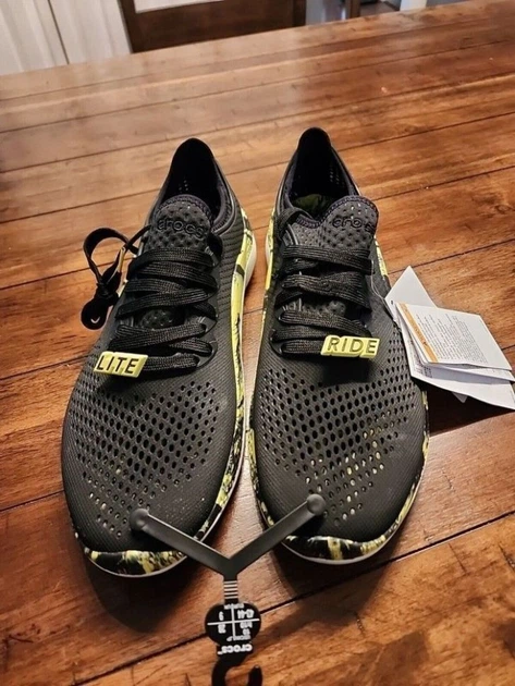 Чоловічі кросівкиCrocs Literide 360 Pacer Marblet Black Citrus (46-47, чорний) - Фото 10 Чоловічі кросівкиCrocs Literide 360 Pacer Marblet Black Citrus (46-47, чорний) - изображение 10