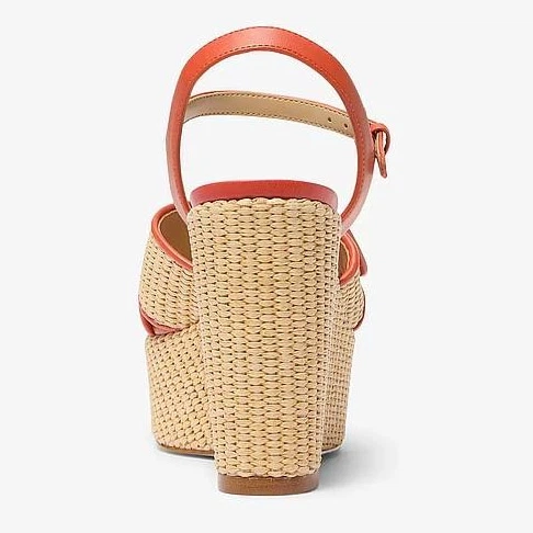 Женские босоножки Michael Kors Hannah 425666644 39 Оранжевые (1163111122) - изображение 3
