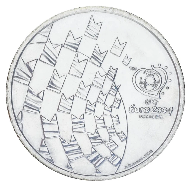 Монета Португалія 8 євро 2003 Срібло UNC Чемпіонат Європи з футболу 2004 - Свято футболу (Ag 500, 21,1 грама) - Фото 1 Монета Португалія 8 євро 2003 Срібло UNC Чемпіонат Європи з футболу 2004 - Свято футболу (Ag 500, 21,1 грама) - зображення 1